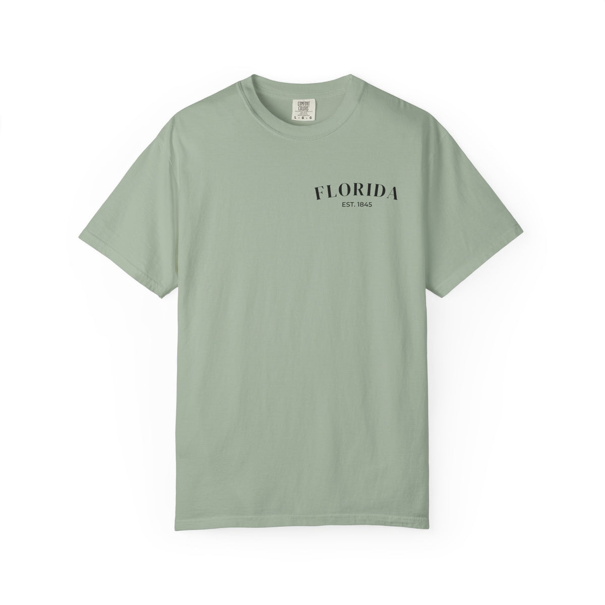 Miami Beach Sunset Tee – Bay – Front view
