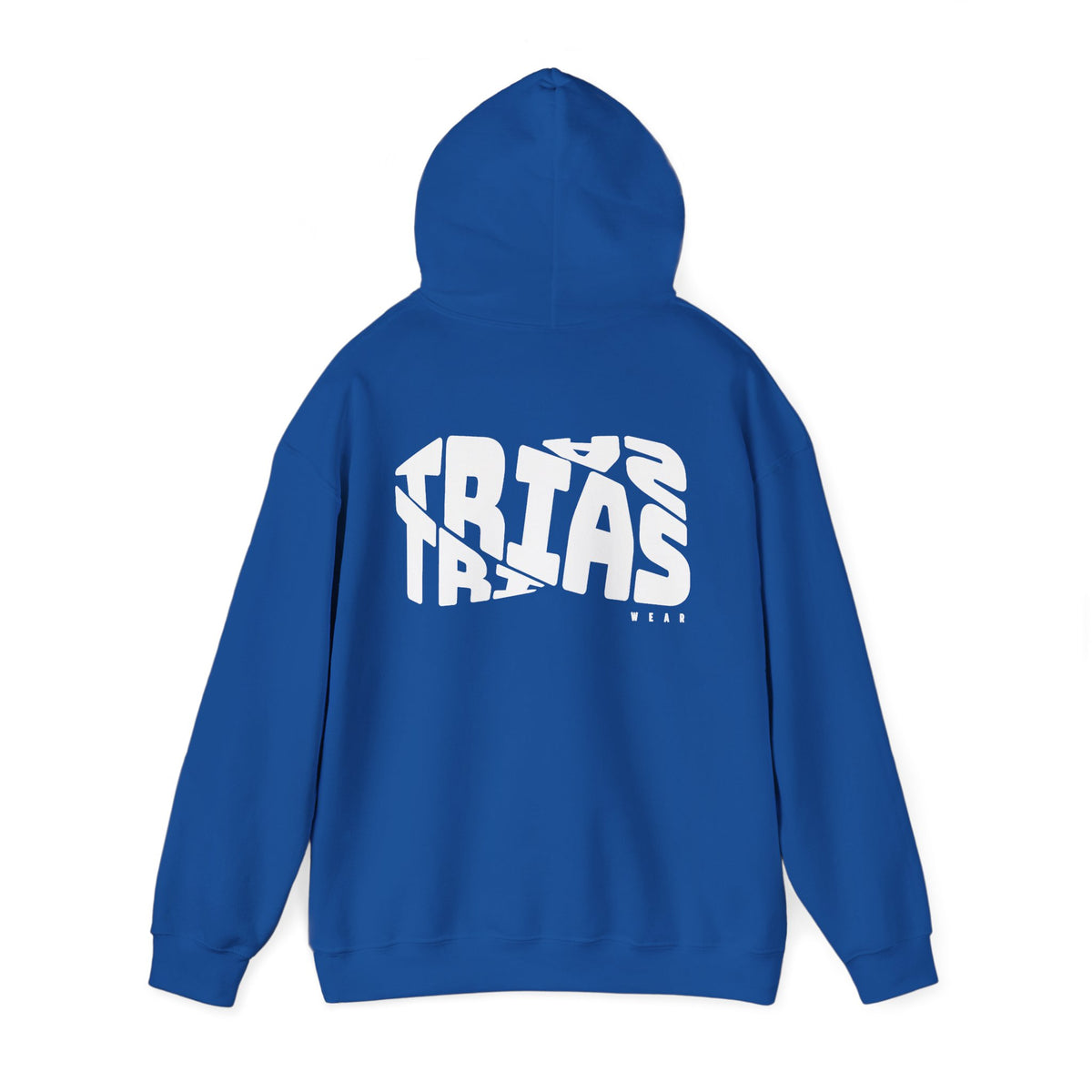 TRIAS Bold Back Graphic Hoodie – Royal – Detail view 1