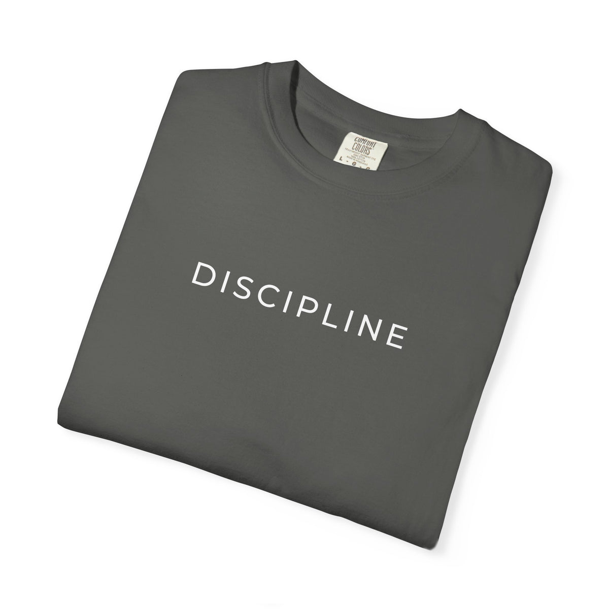 TRIAS Discipline Mentality Streetwear Tee – Pepper – Back detail view