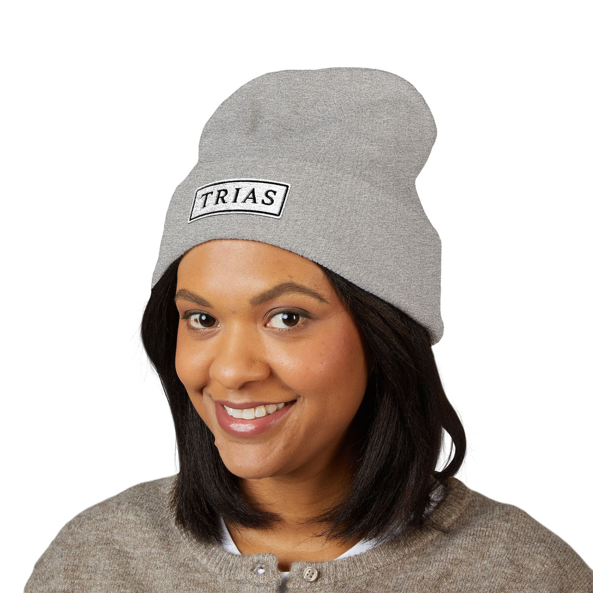 TRIAS Everyday Cuffed Beanie – Gold – Detail view 2