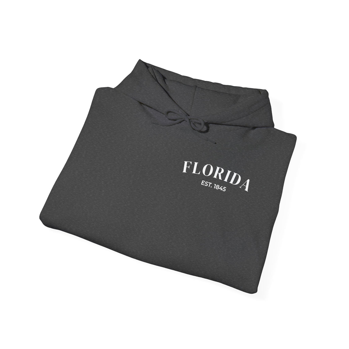 Miami Beach Sunset Hoodie – Dark Heather – Detail view 2