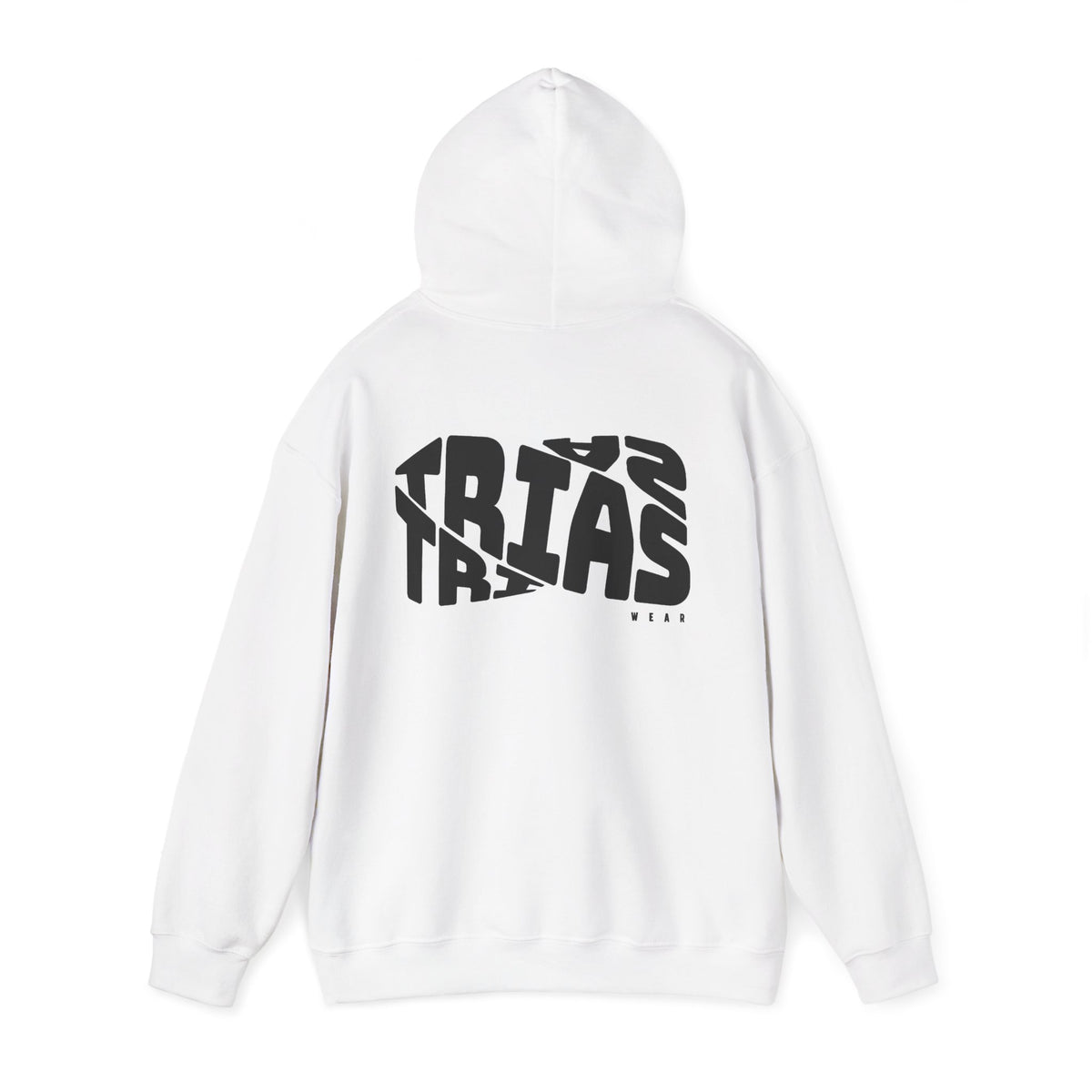 TRIAS Bold Back Graphic Hoodie – White – Detail view 1