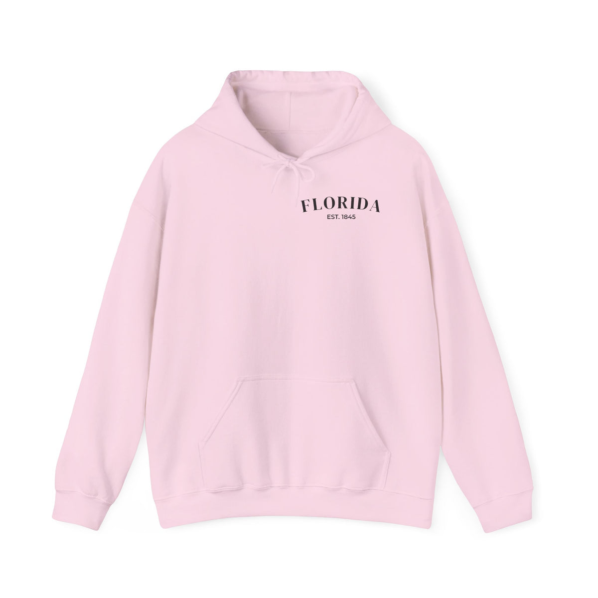 Miami Beach Sunset Hoodie – Light Pink – Front view