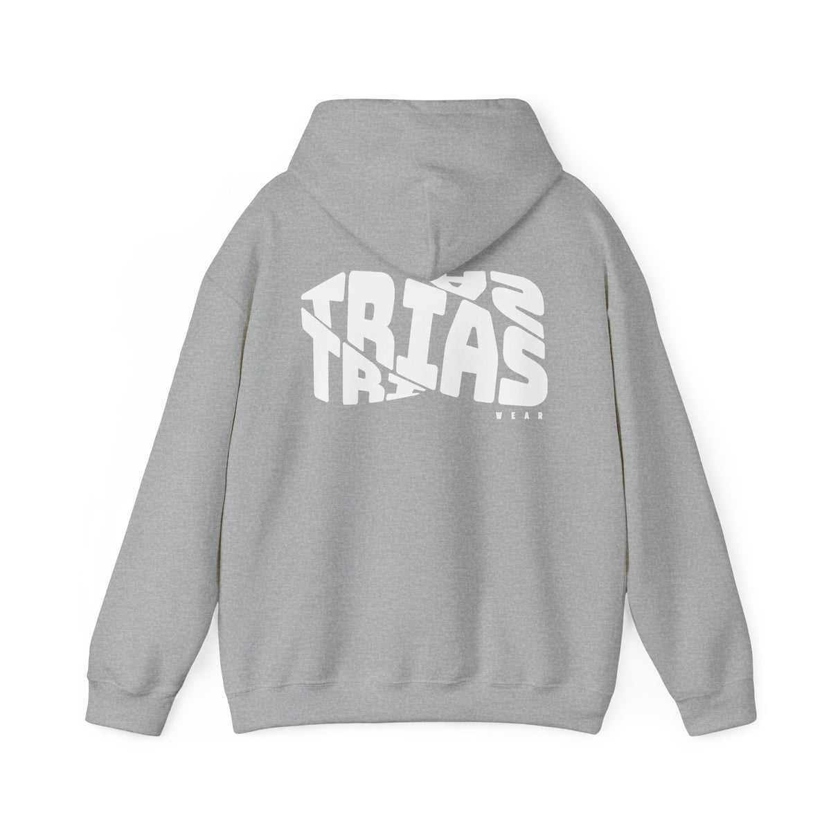 TRIAS Bold Back Graphic Hoodie – Sport Grey – Back view