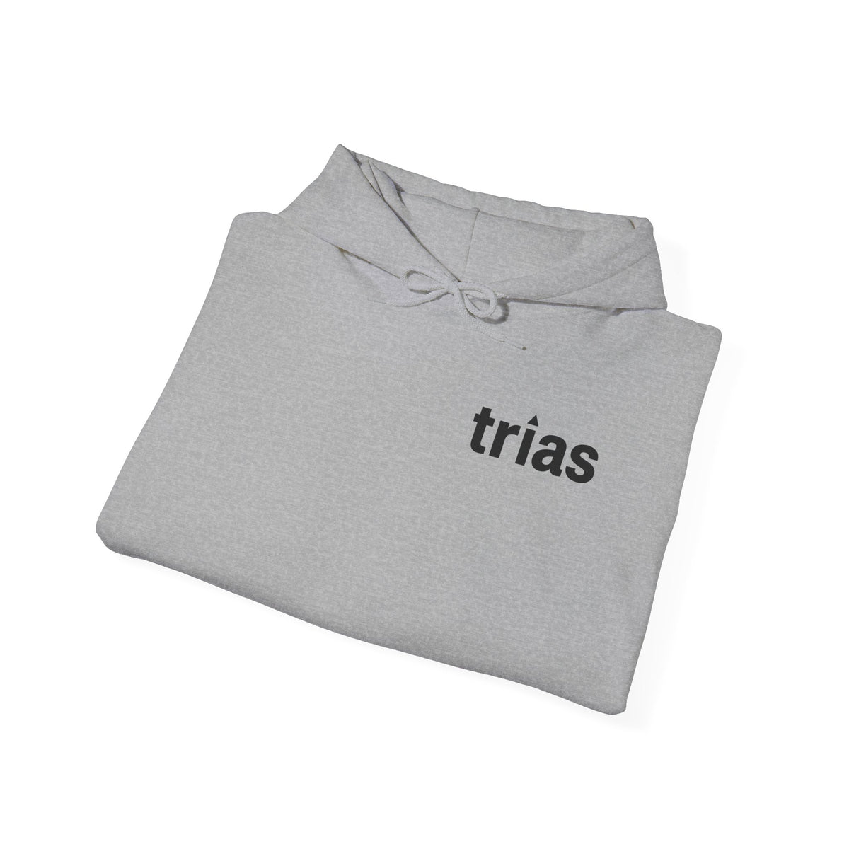TRIAS Essential White Hoodie – Black – Detail view 2