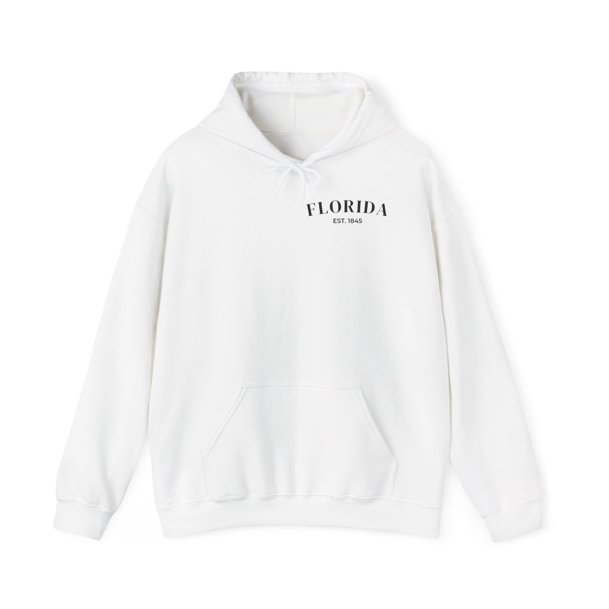 Miami Beach Sunset Hoodie – White – Front view