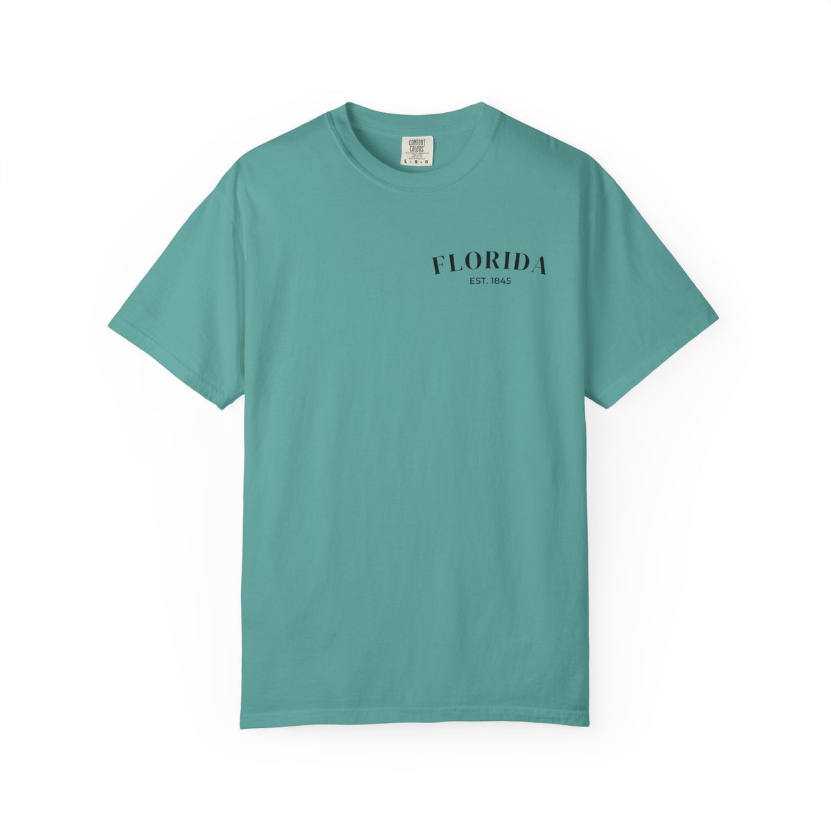 Miami Beach Sunset Tee – Seafoam – Front view