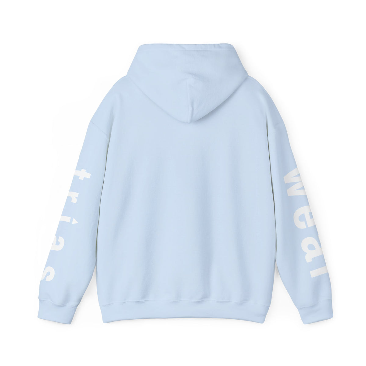 TRIAS Sleeve Print Hoodie – Royal – Detail view 1