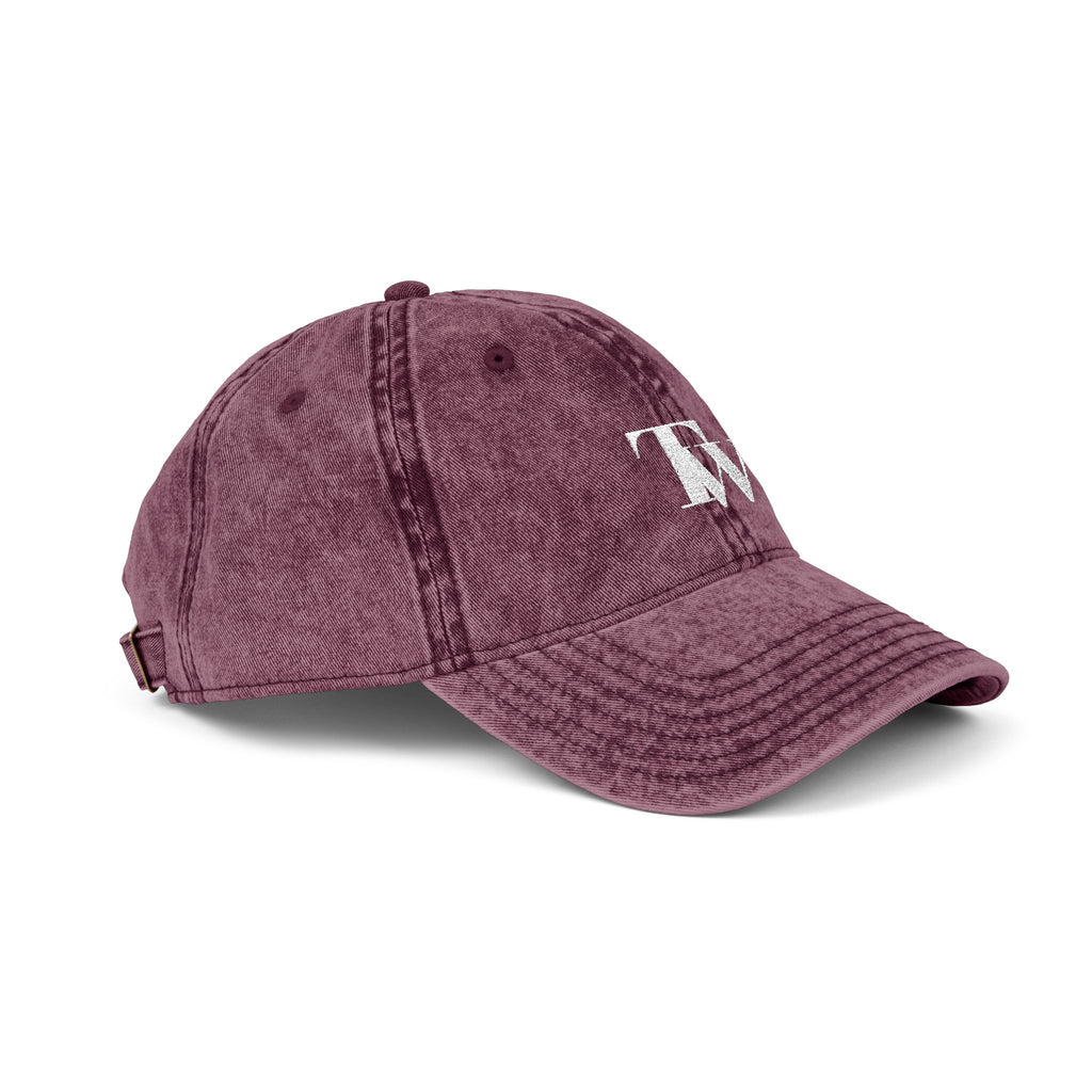 Washed Grey Embroidered Cap – Black – Detail view 2