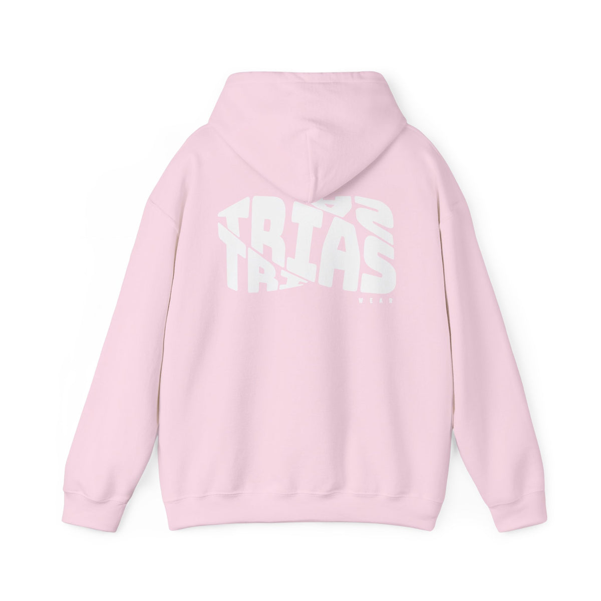 TRIAS Bold Back Graphic Hoodie – Light Pink – Back view