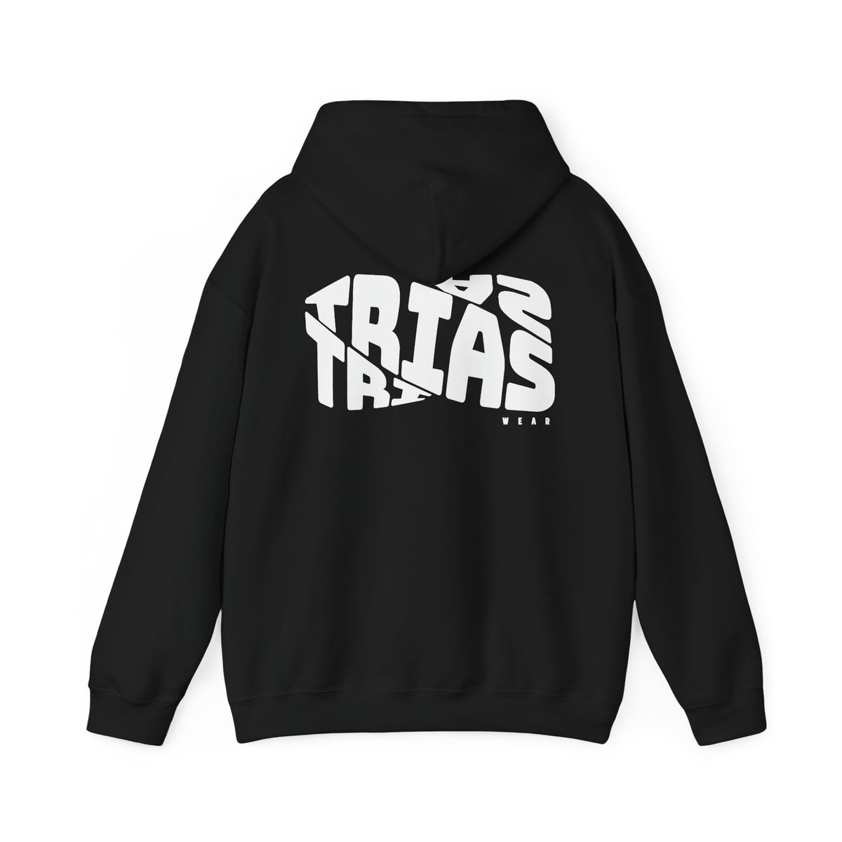 TRIAS Bold Back Graphic Hoodie – Black – Back view