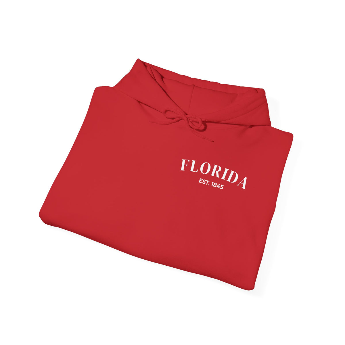 Miami Beach Sunset Hoodie – Red – Detail view 2