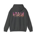 Miami Beach Sunset Hoodie – Dark Heather – Back view