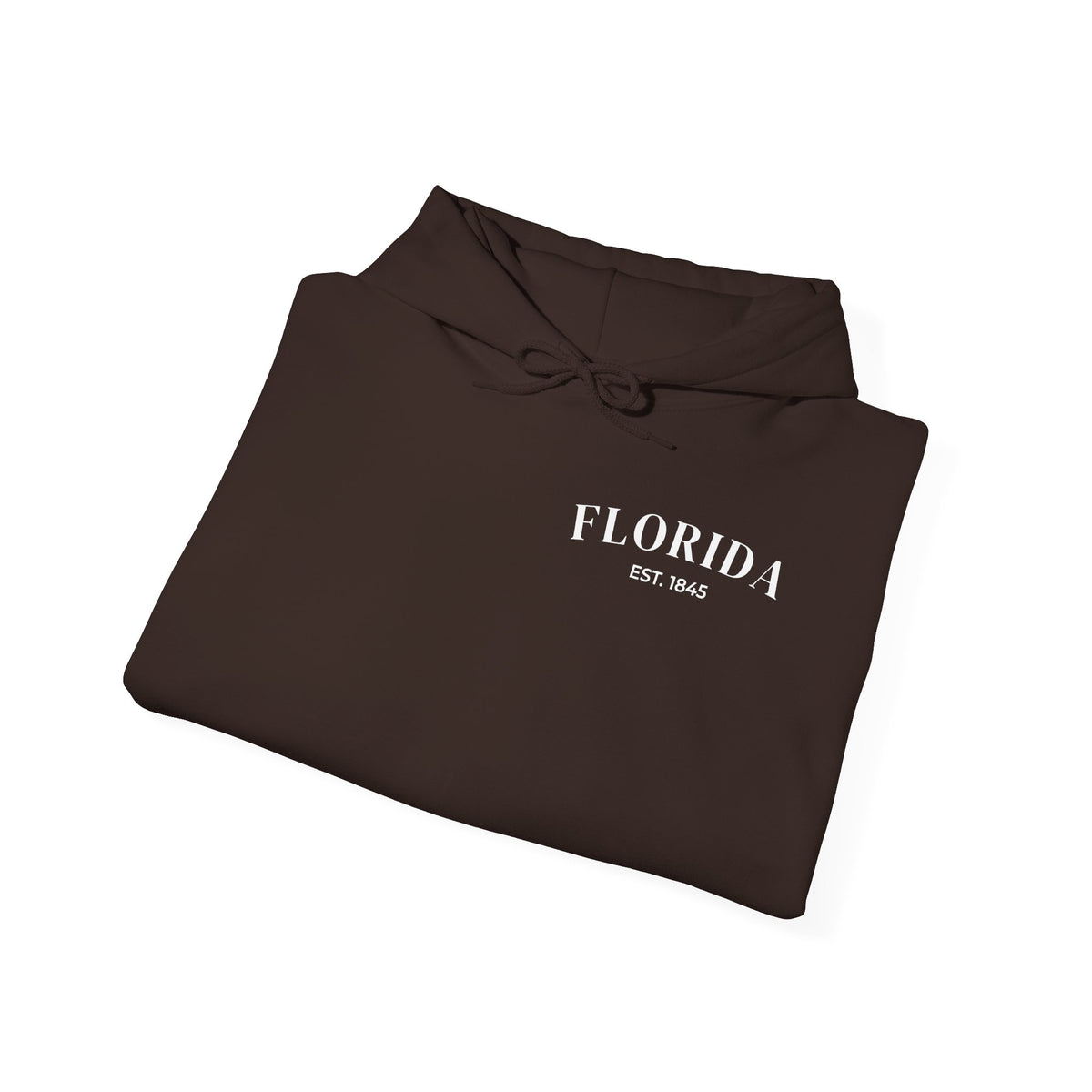 Miami Beach Sunset Hoodie – Dark Chocolate – Detail view 2