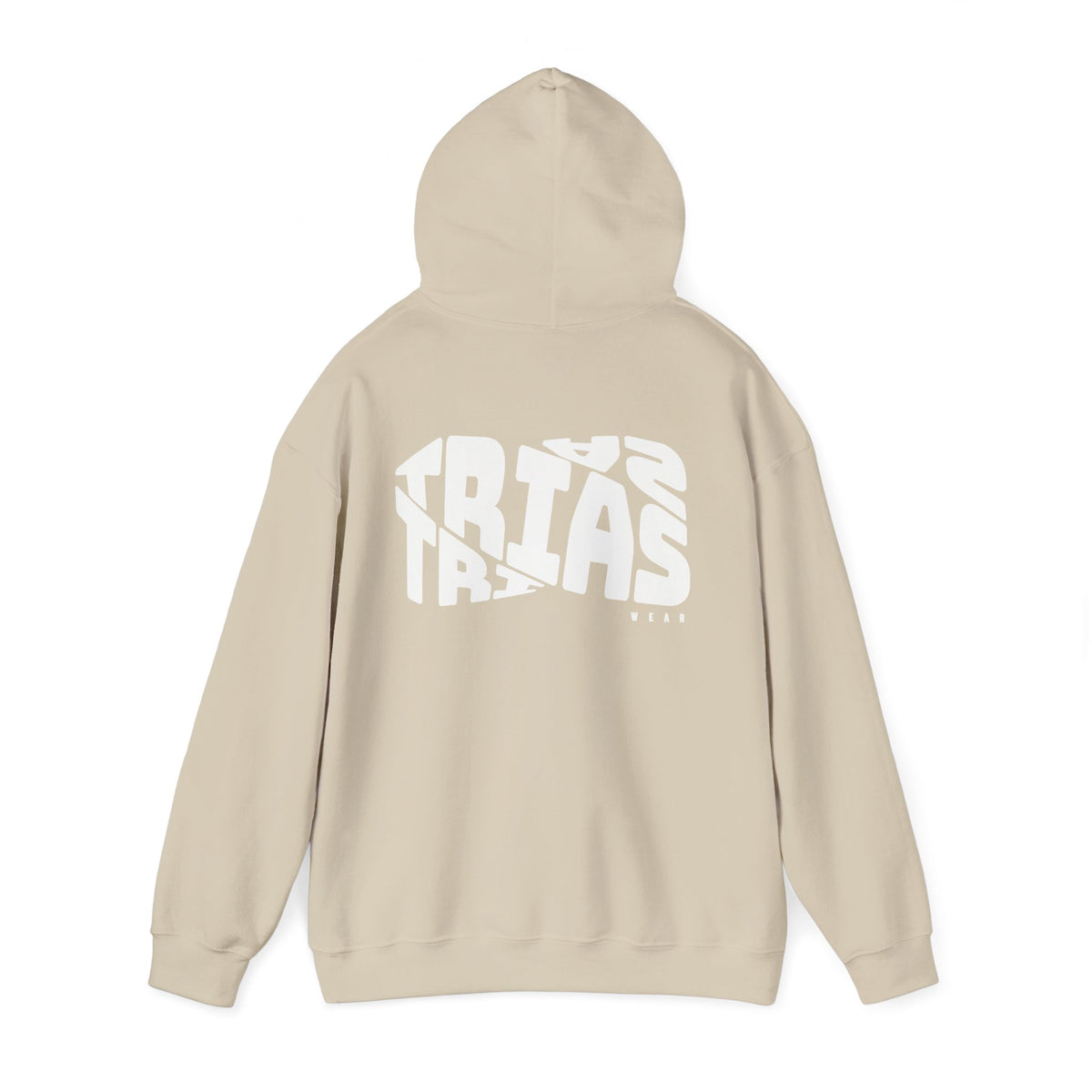 TRIAS Bold Back Graphic Hoodie – Sand – Detail view 1