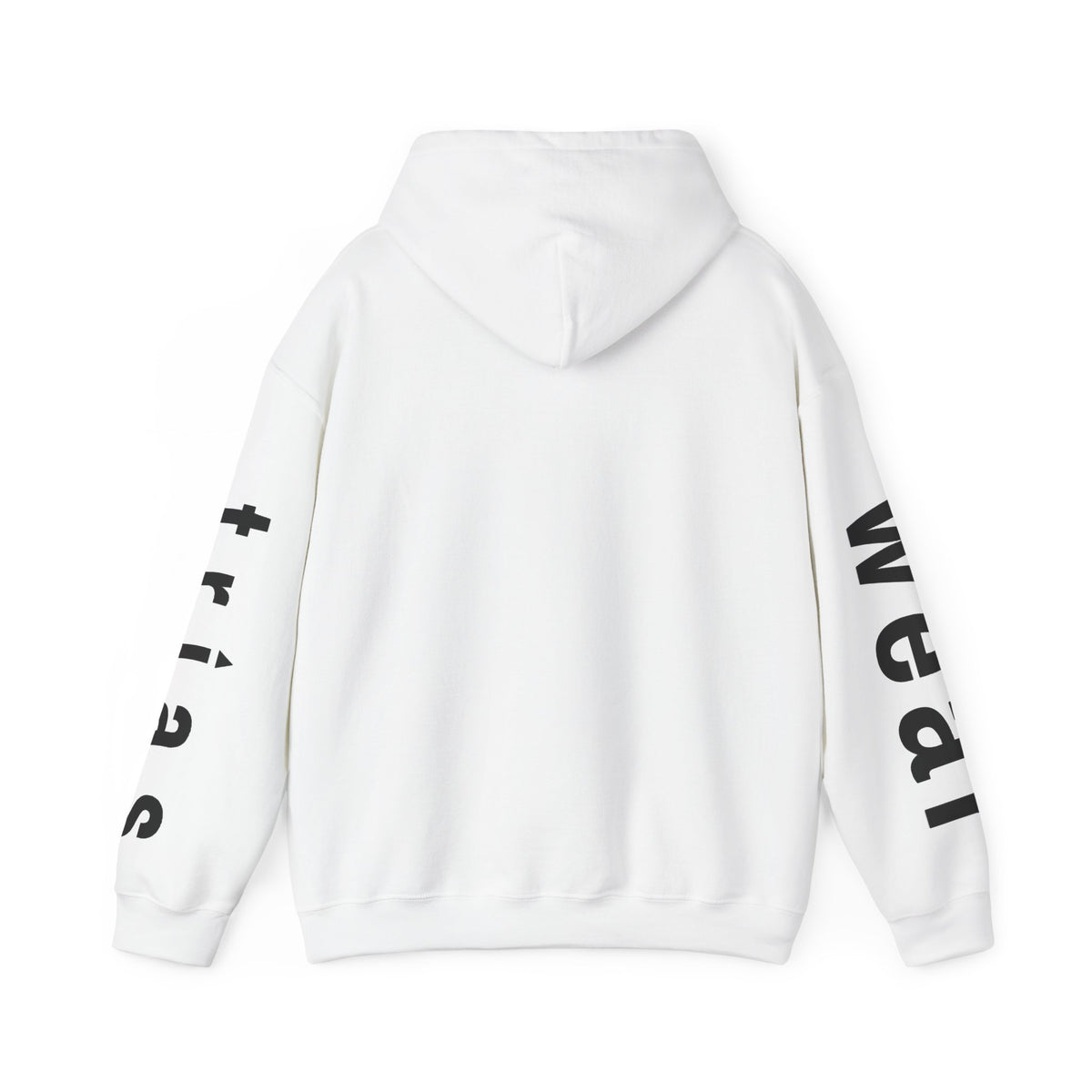 TRIAS Sleeve Print Hoodie – Sport Grey – Back view