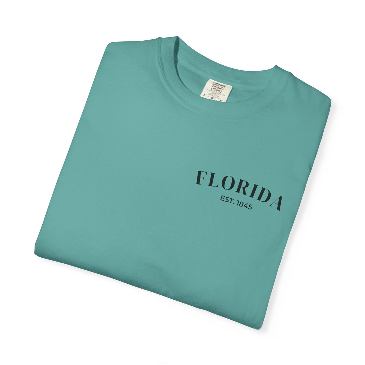Miami Beach Sunset Tee – Seafoam – Detail view 1