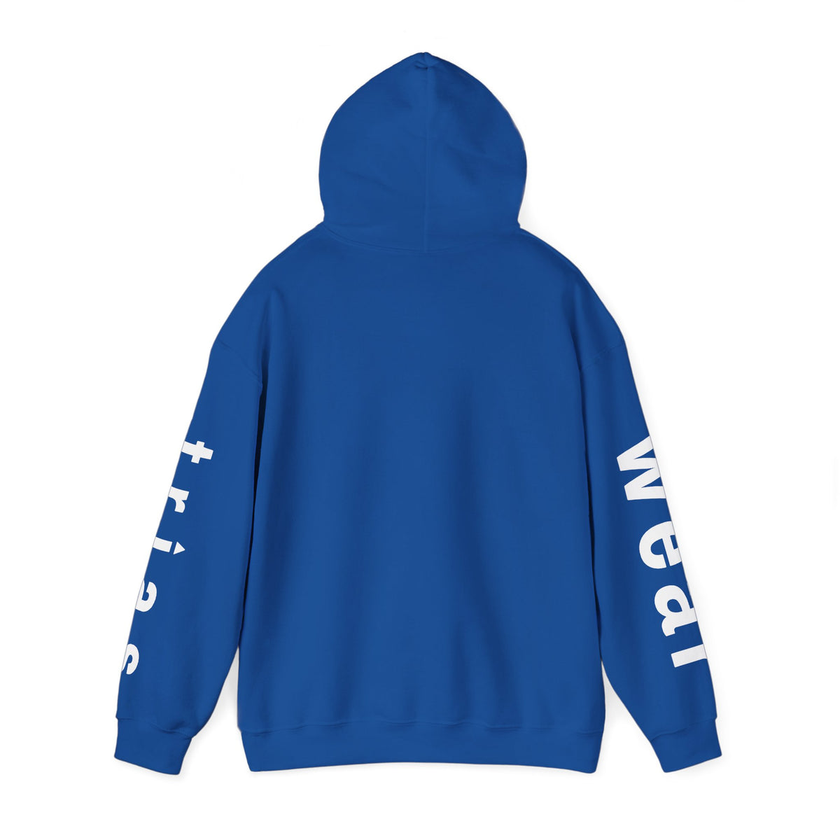 TRIAS Sleeve Print Hoodie – White – Detail view 2