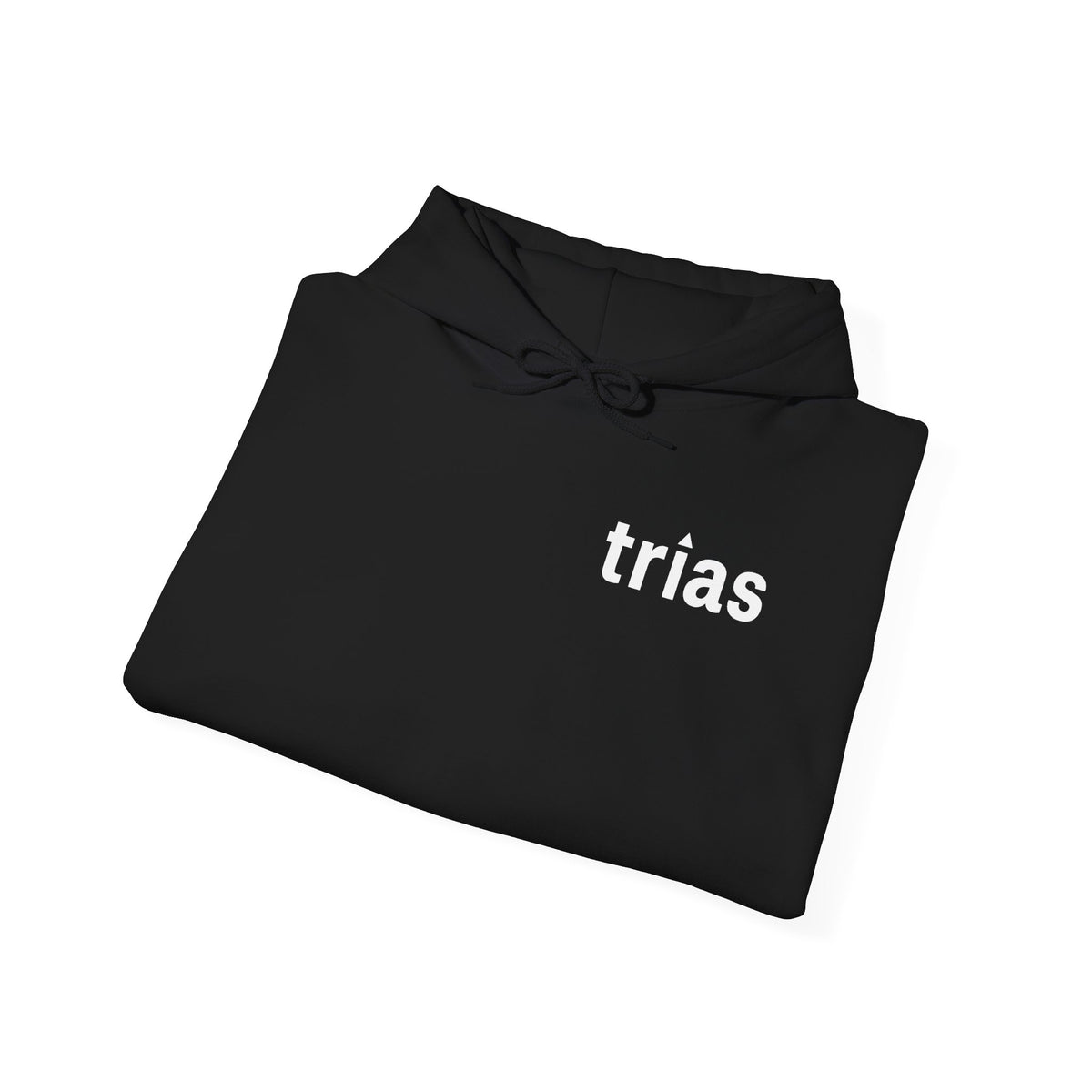 TRIAS Essential White Hoodie – White – Detail view 1