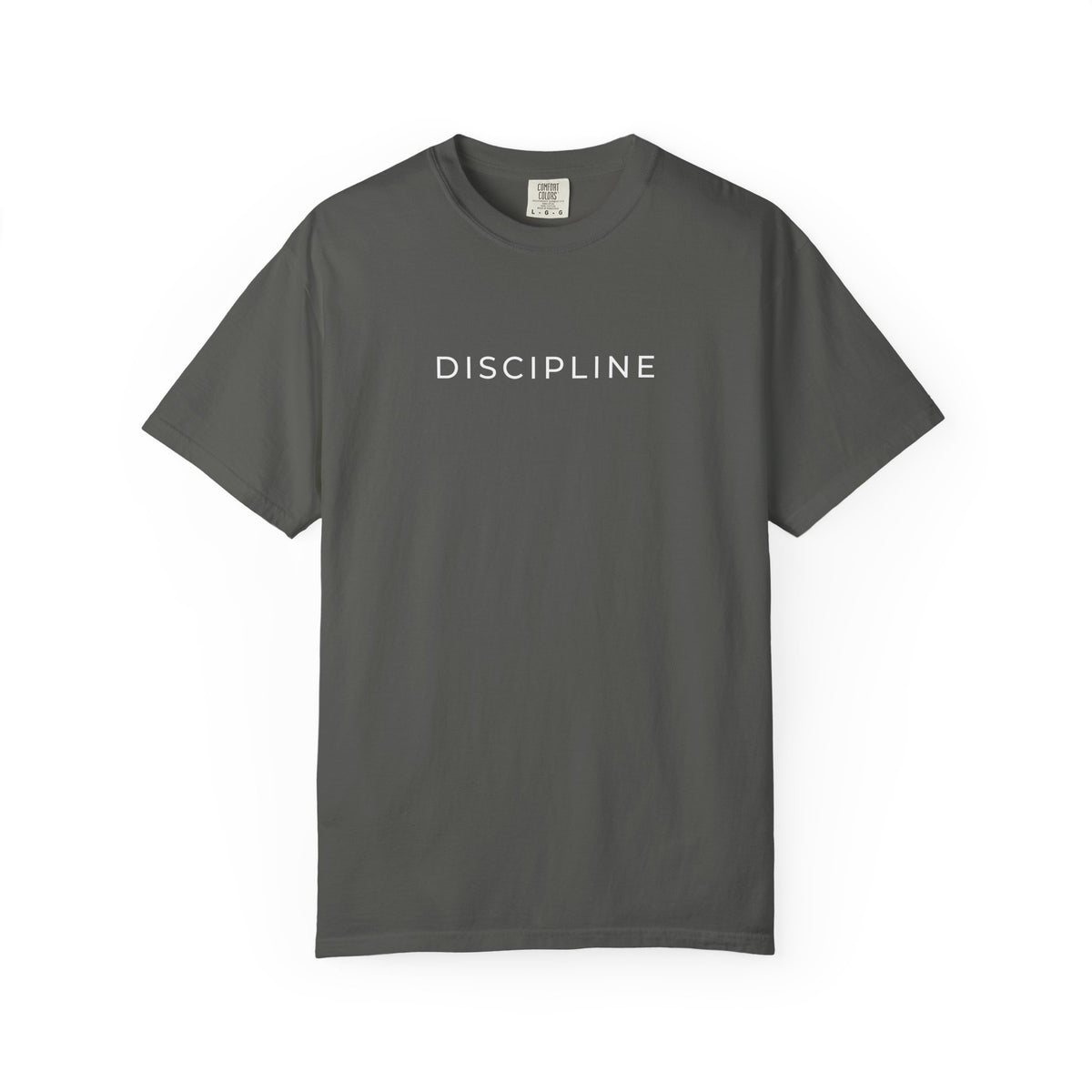 TRIAS Discipline Mentality Streetwear Tee – Pepper – Front view