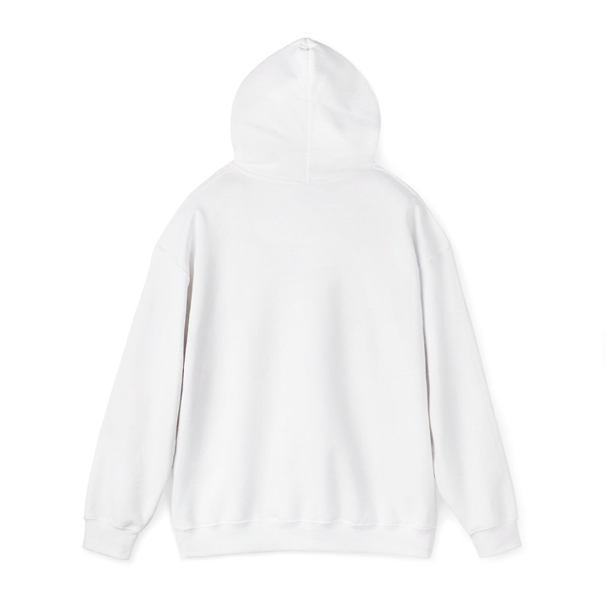 TRIAS Essential White Hoodie – Black – Back view