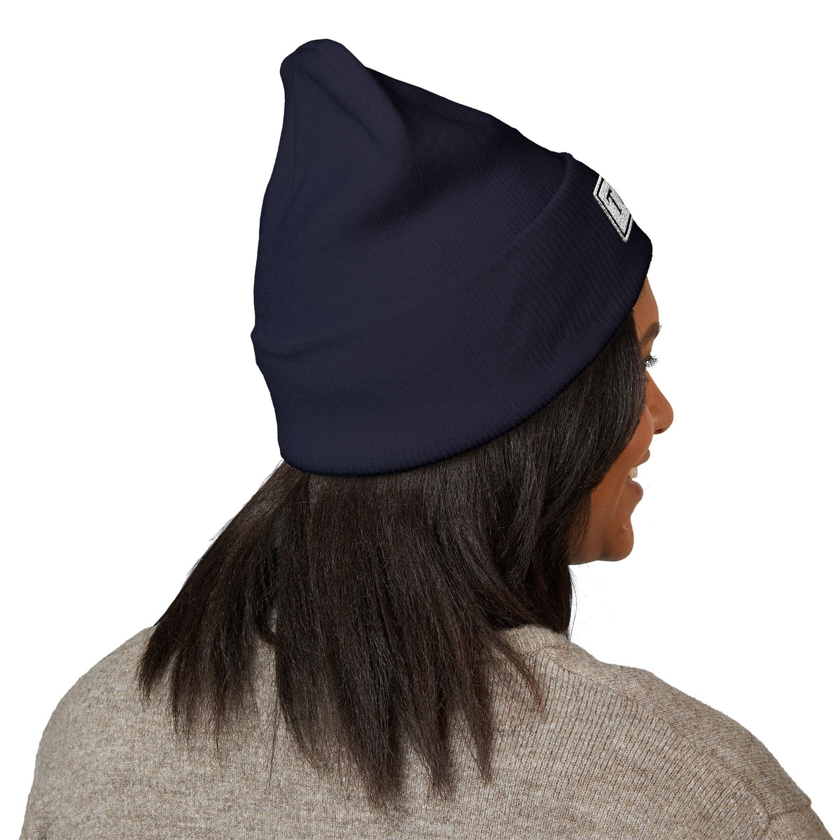 TRIAS Everyday Cuffed Beanie – Navy – Detail view 1