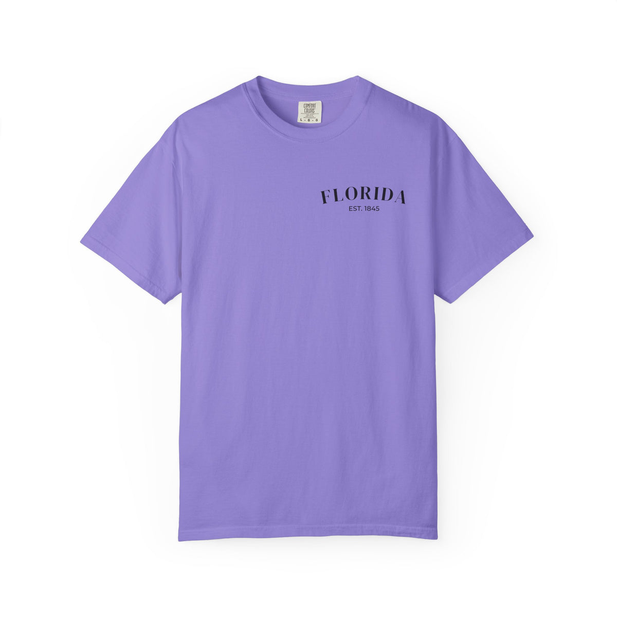 Miami Beach Sunset Tee – Violet – Front view