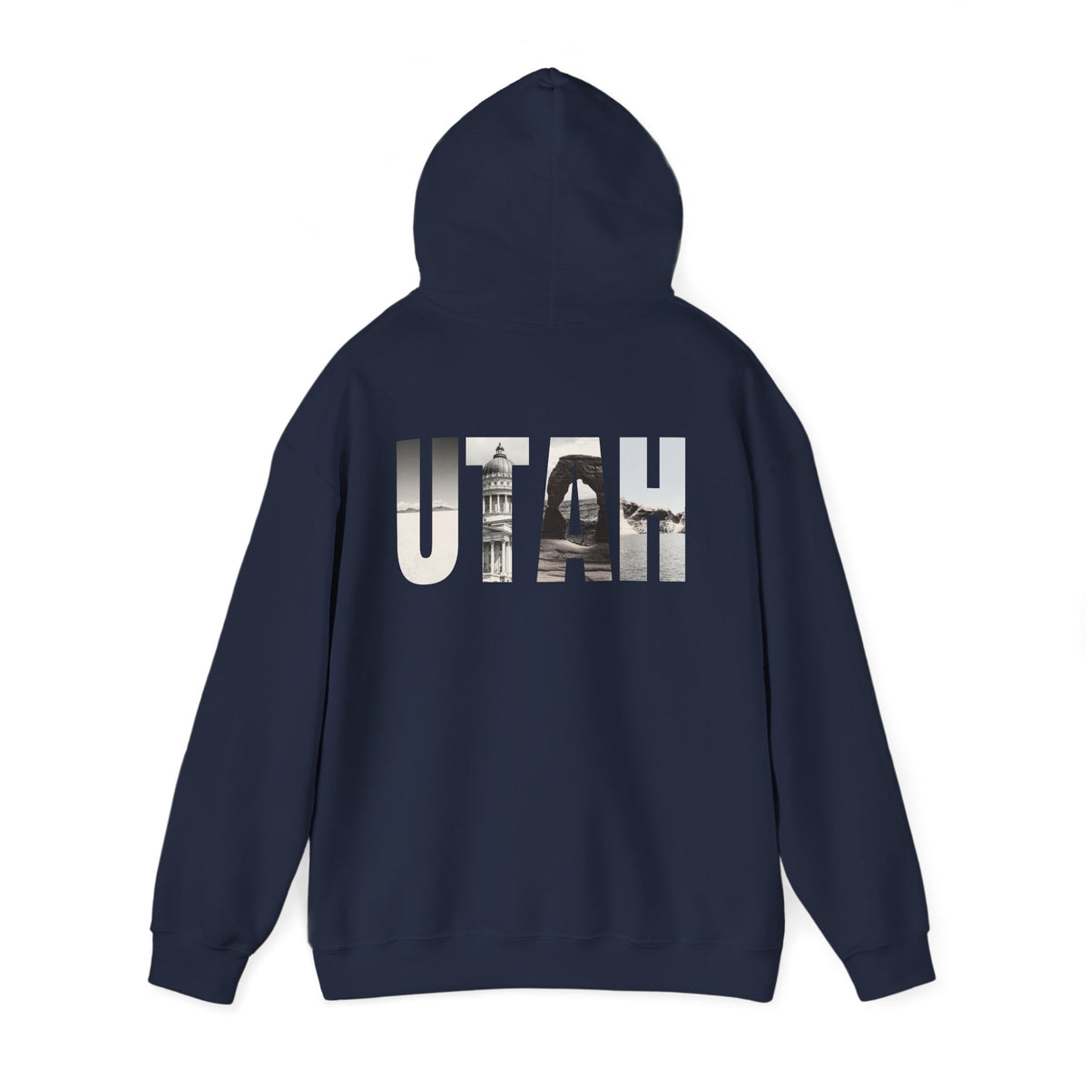 Utah Landscapes Hoodie – Navy – Detail view 1