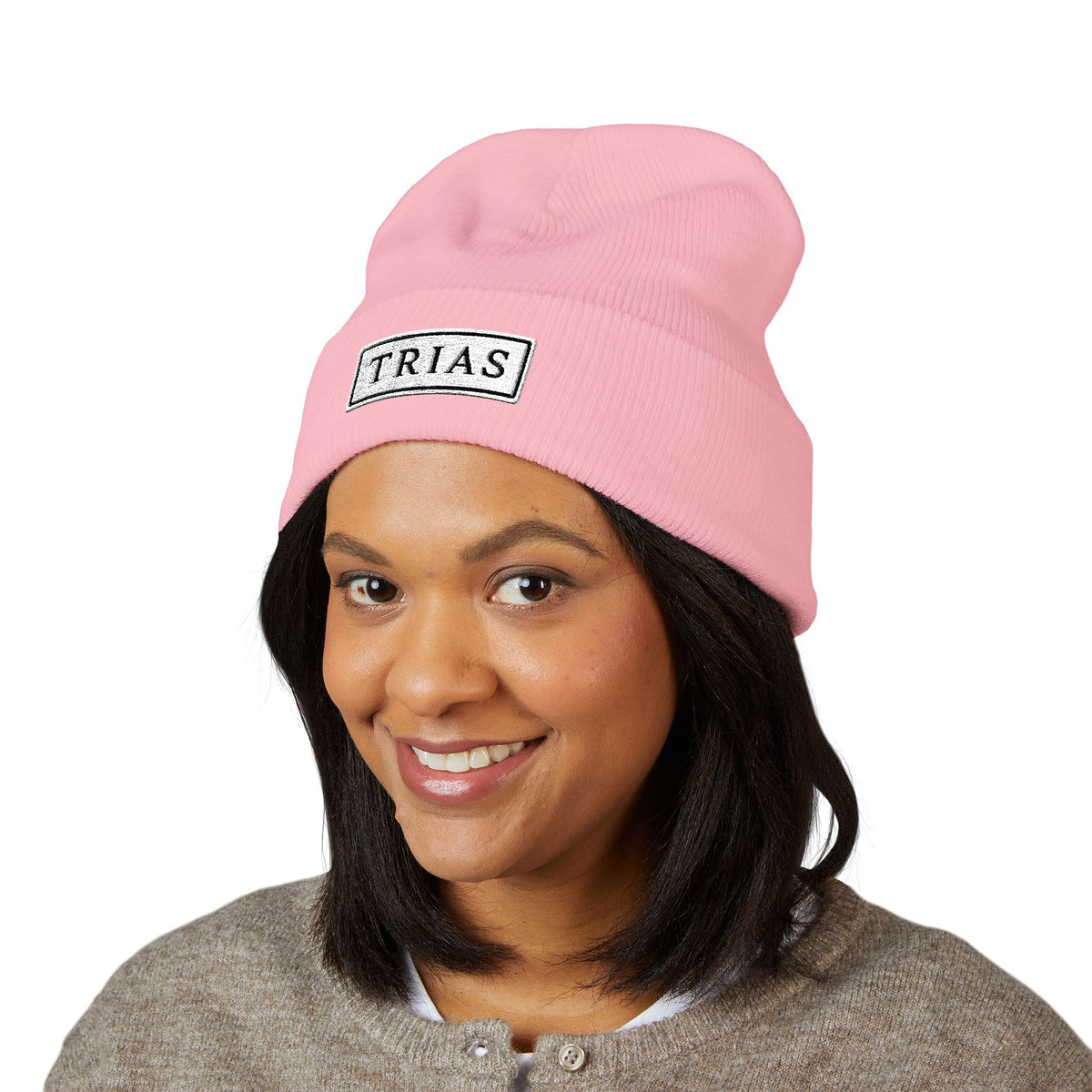 TRIAS Everyday Cuffed Beanie – Red – Detail view 1