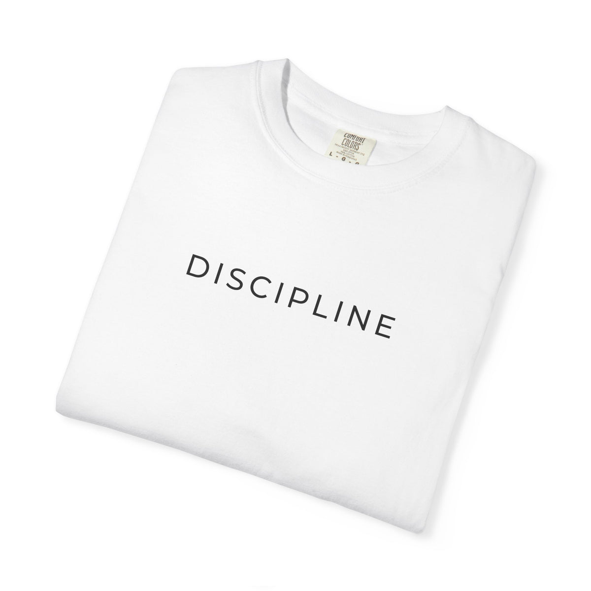 TRIAS Discipline Mentality Streetwear Tee – White – Back detail view