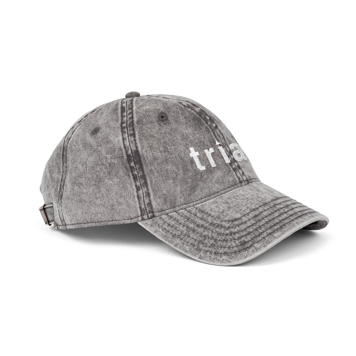 TRIAS Vintage Embroidered Cap – Maroon – Back view