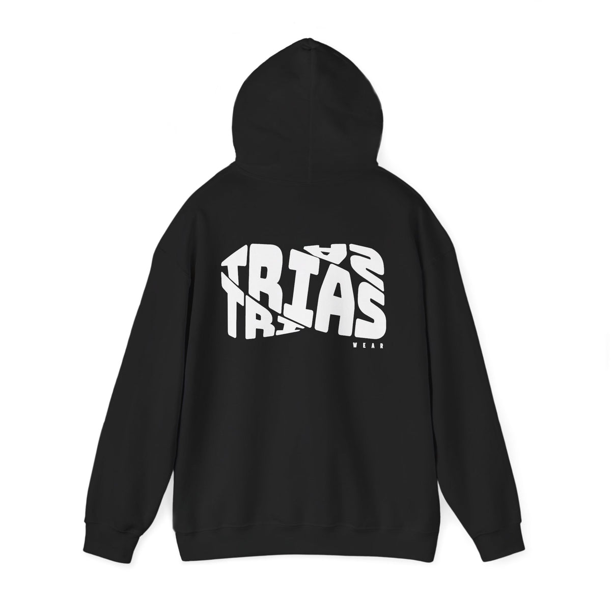 TRIAS Bold Back Graphic Hoodie – Black – Detail view 1