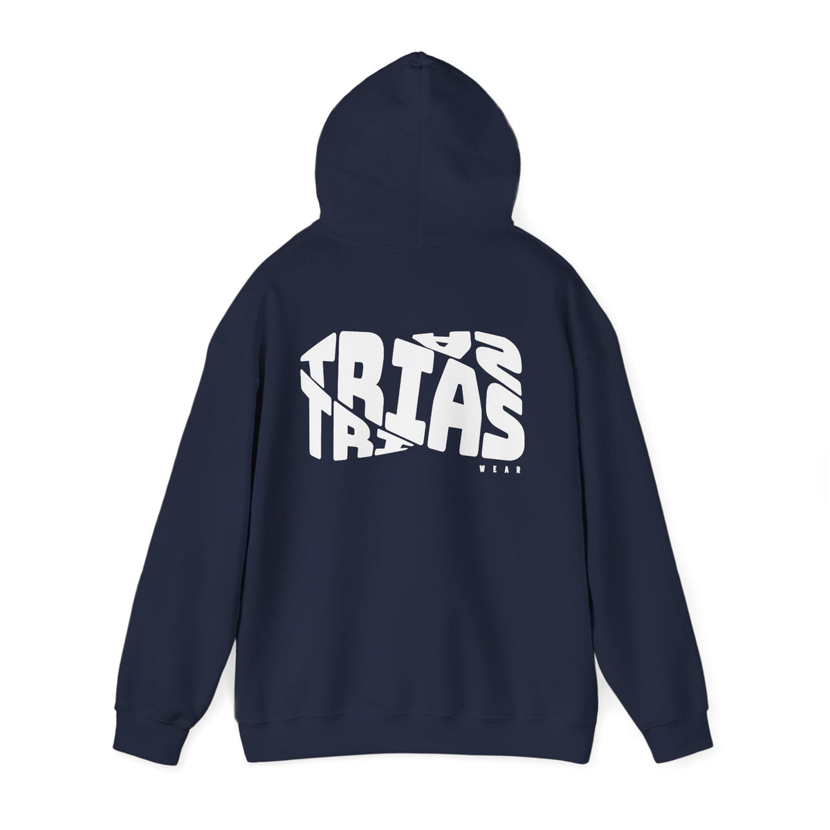 TRIAS Bold Back Graphic Hoodie – Navy – Detail view 1