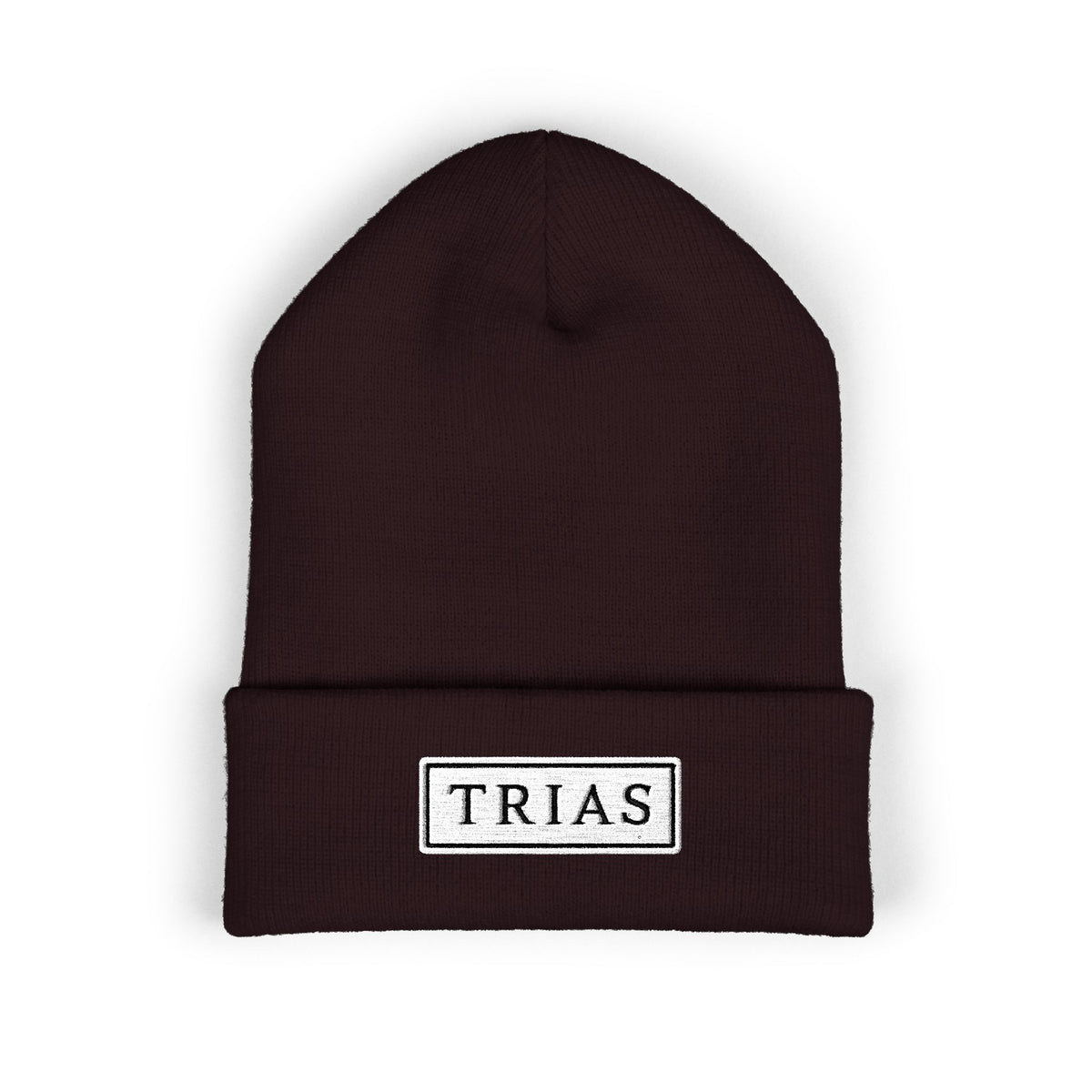 TRIAS Everyday Cuffed Beanie – Brown – Front view