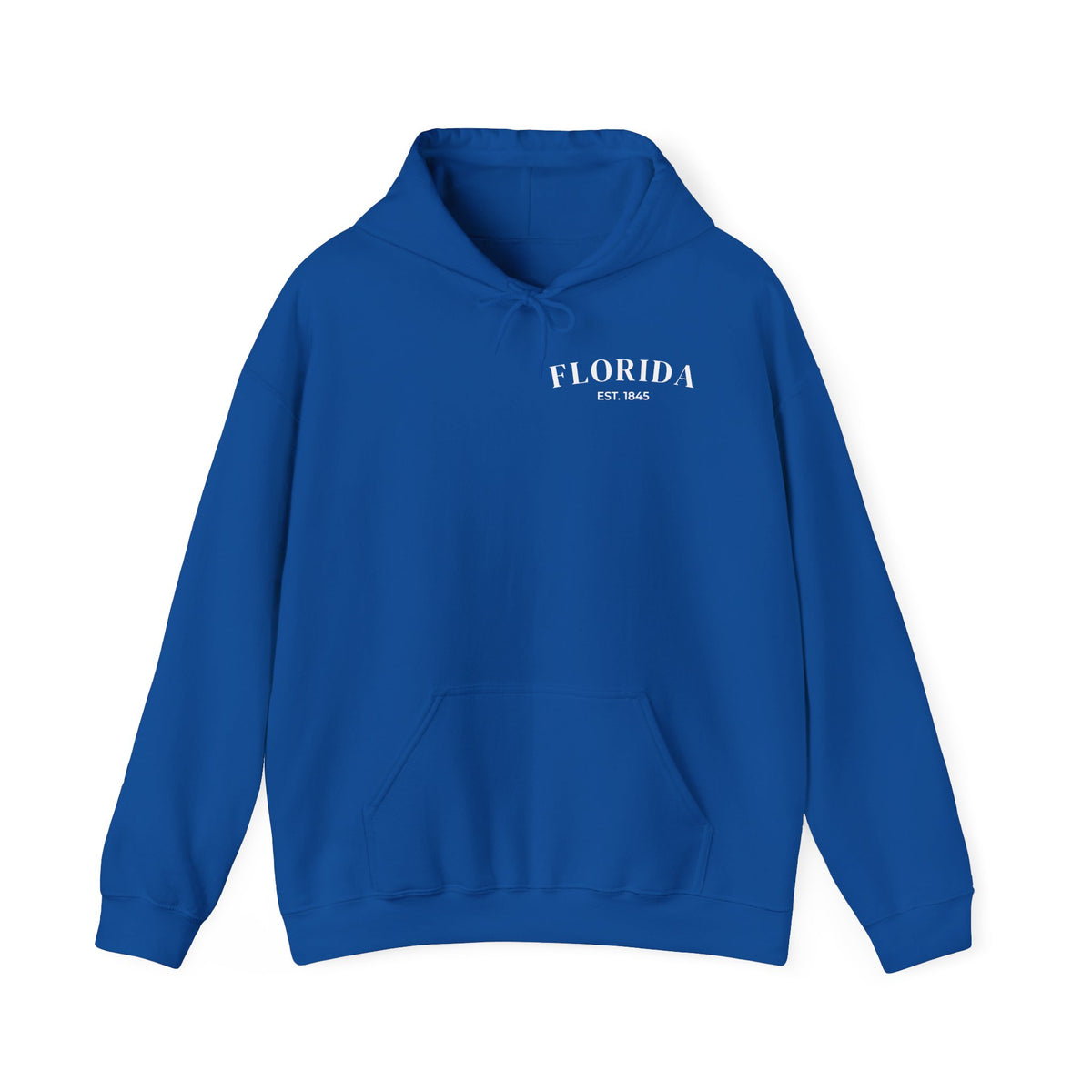 Miami Beach Sunset Hoodie – Royal – Front view