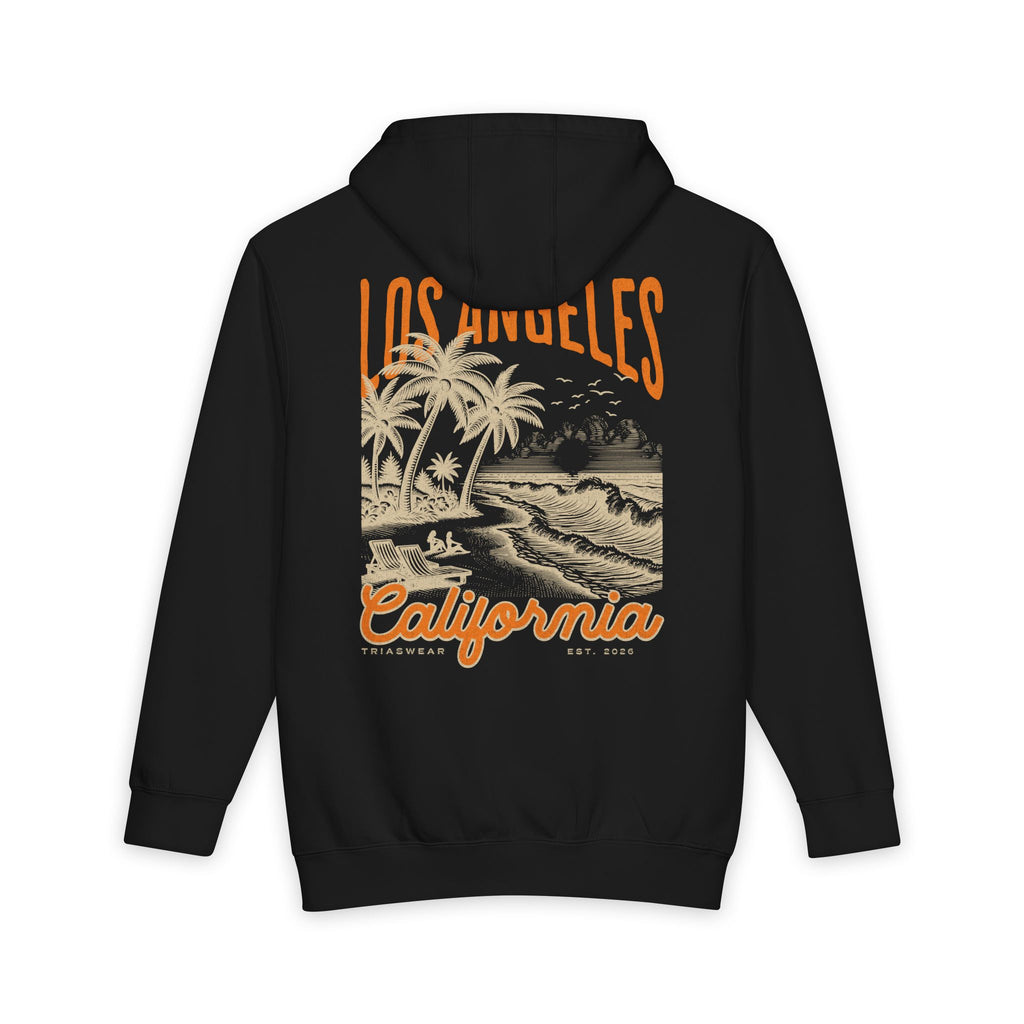 Los Angeles Coast Hoodie – Black – Back view
