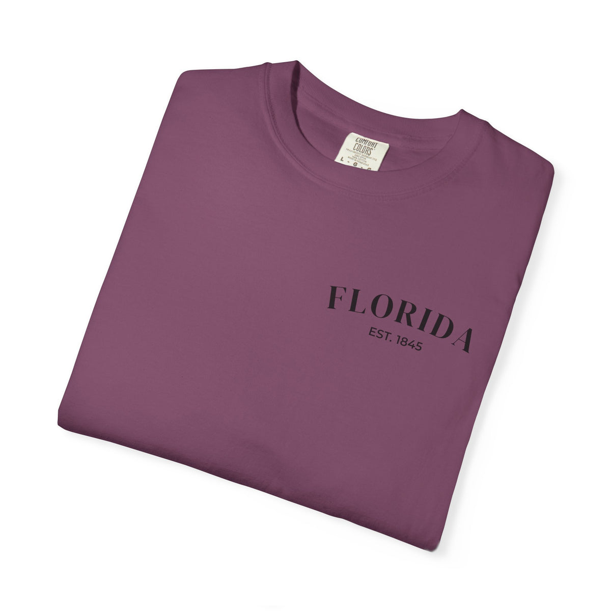 Miami Beach Sunset Tee – Berry – Detail view 1