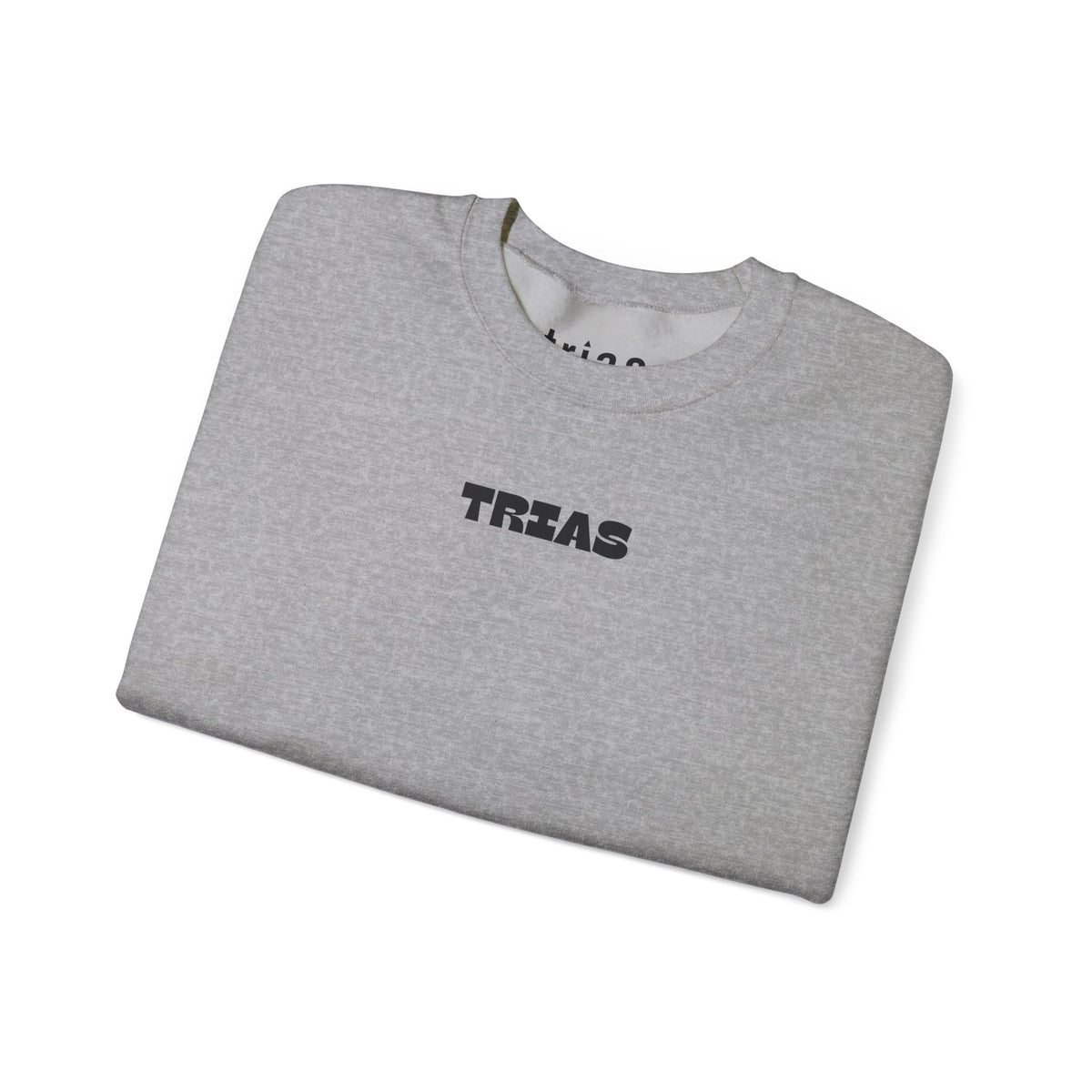 TRIAS Embroidered Crewneck – Sport Grey – Detail view 1