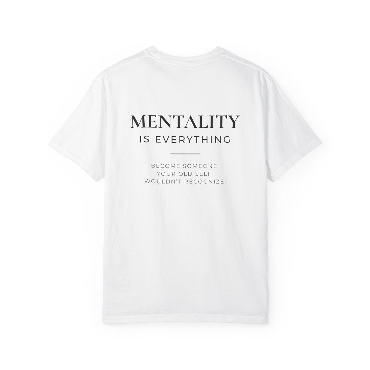 TRIAS Discipline Mentality Streetwear Tee – White – Back view