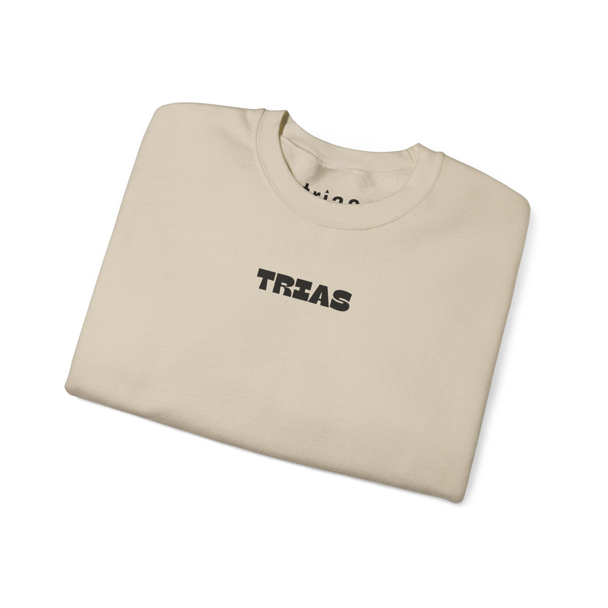 TRIAS Embroidered Crewneck – White – Detail view 1
