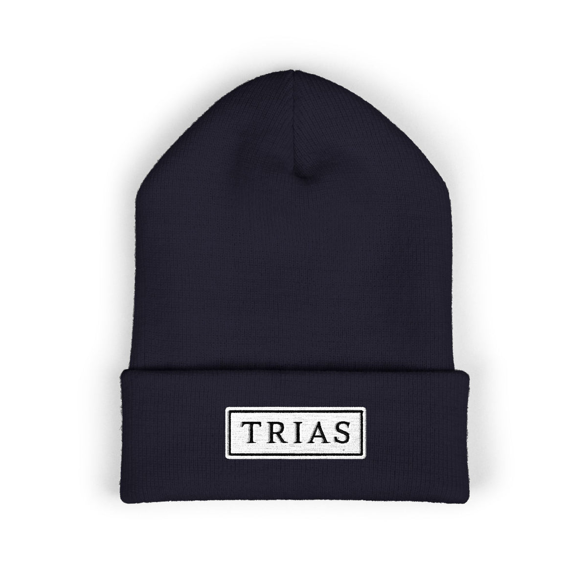 TRIAS Everyday Cuffed Beanie – Navy – Front view