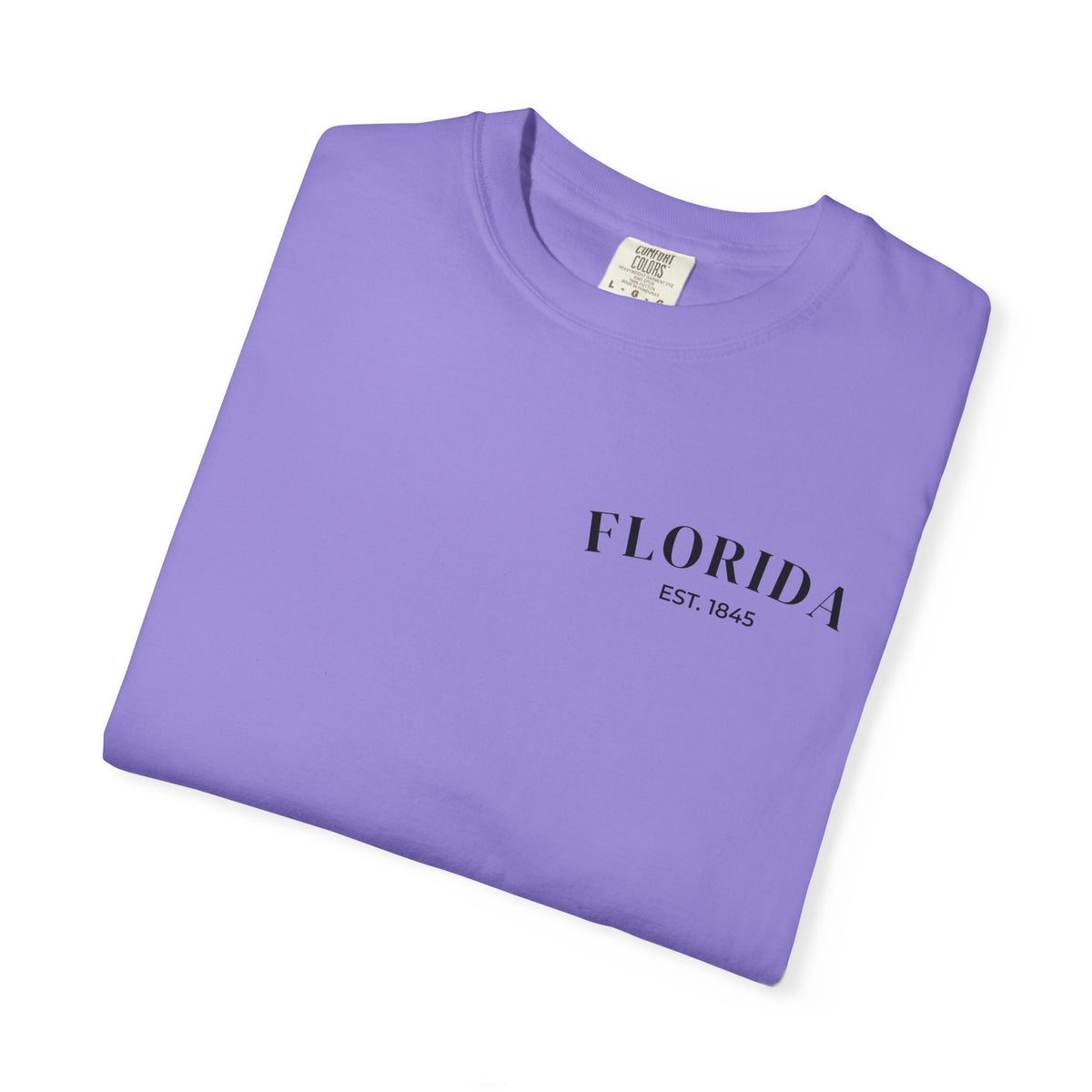 Miami Beach Sunset Tee – Violet – Detail view 1