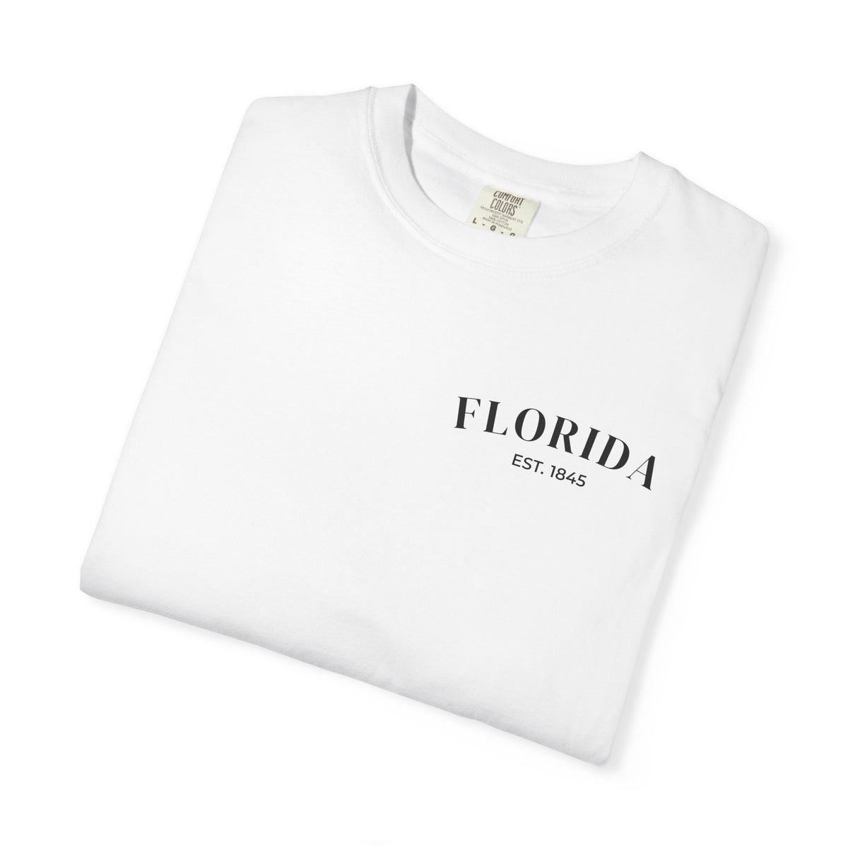 Miami Beach Sunset Tee – White – Detail view 1