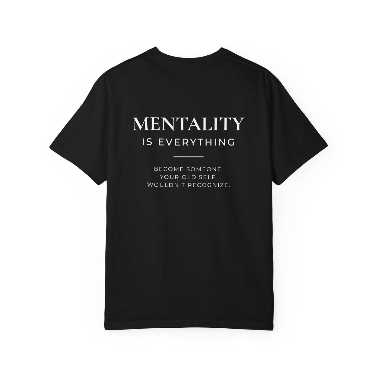 TRIAS Discipline Mentality Streetwear Tee – Black – Back view