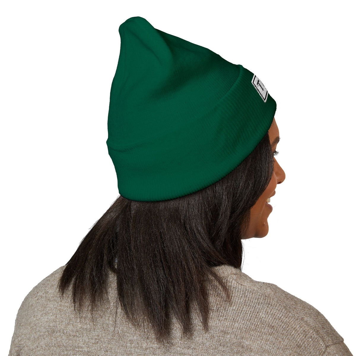 TRIAS Everyday Cuffed Beanie – Brown – Back view