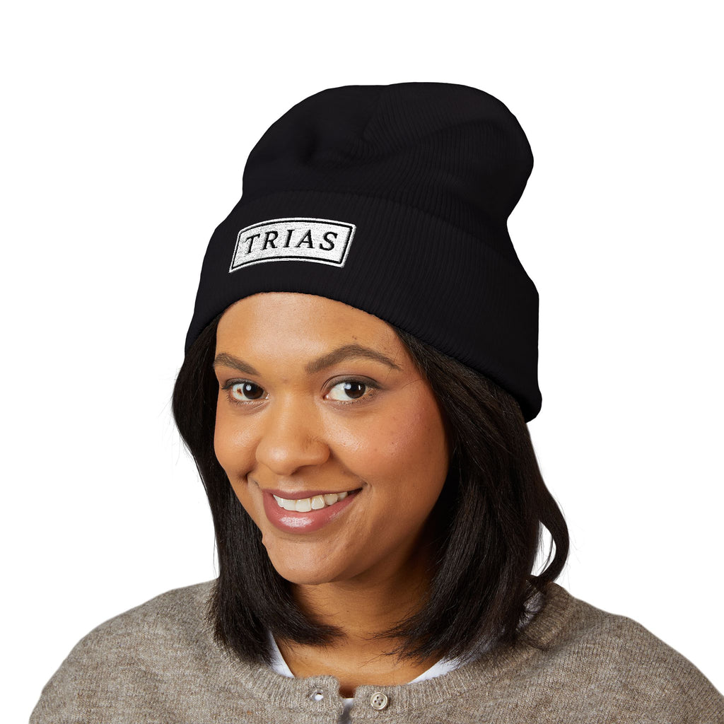 TRIAS Everyday Cuffed Beanie – Baby Pink – Detail view 1