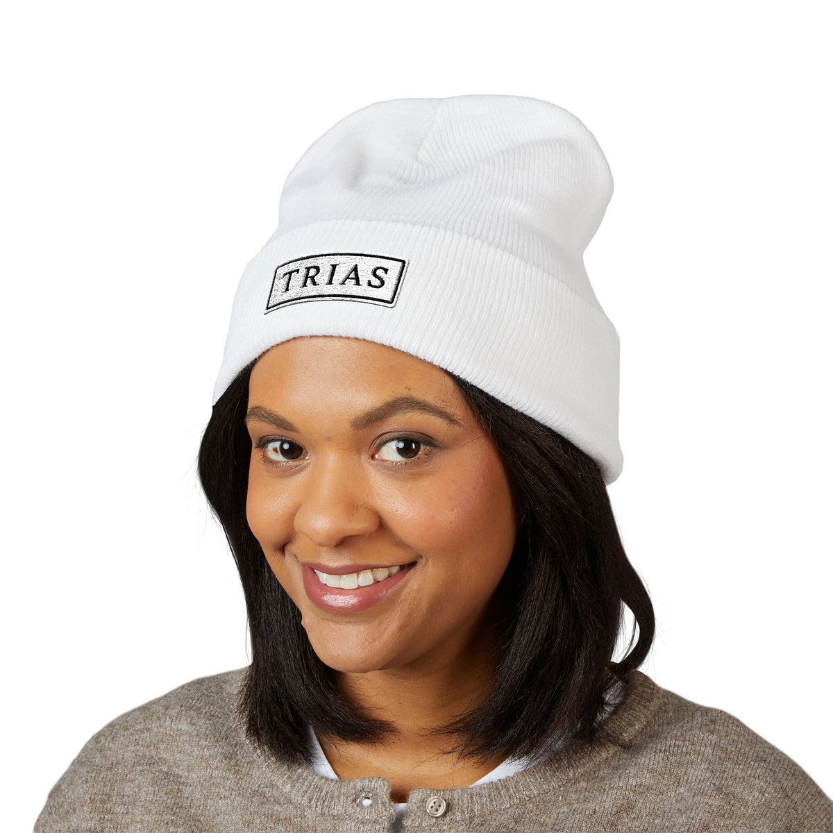 TRIAS Everyday Cuffed Beanie – Gold – Back view