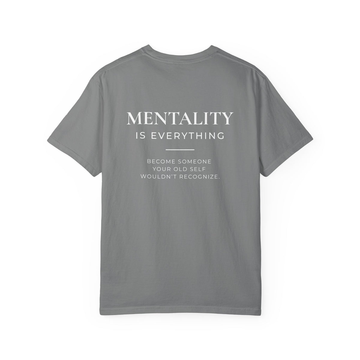 TRIAS Discipline Mentality Streetwear Tee – Grey – Back view