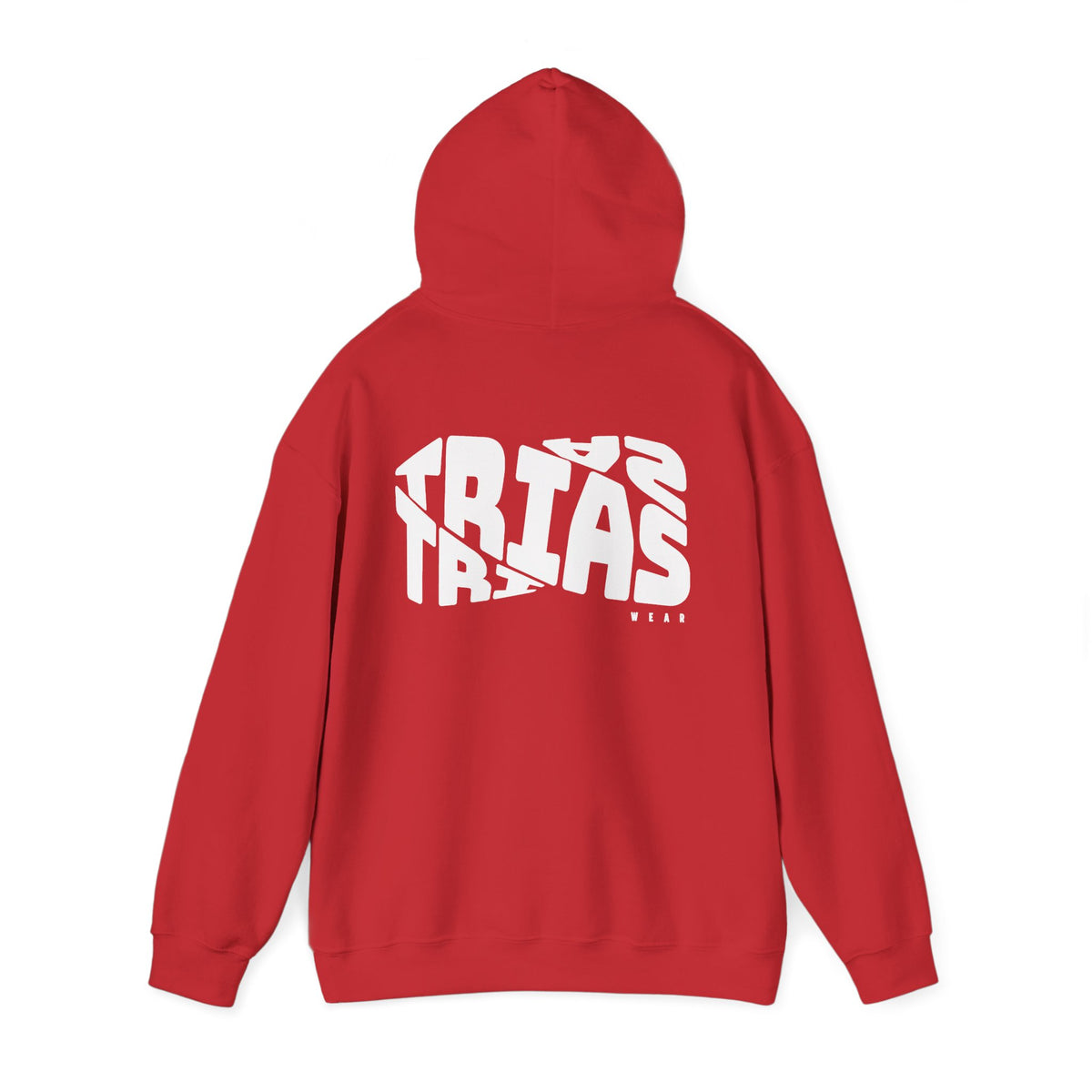 TRIAS Bold Back Graphic Hoodie – Red – Detail view 1
