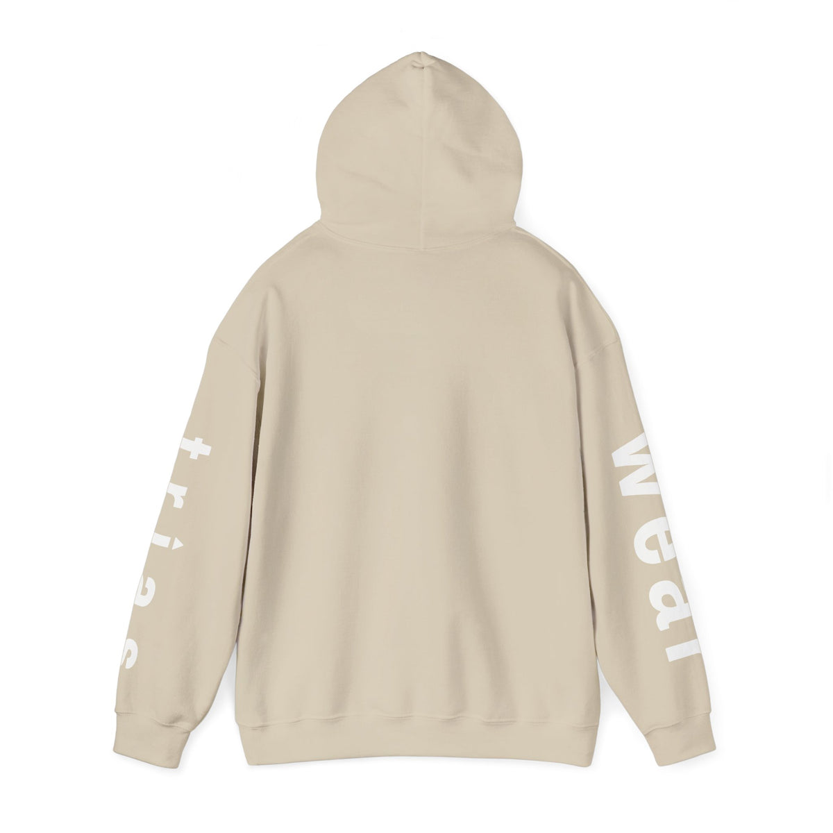 TRIAS Sleeve Print Hoodie – Navy – Back view